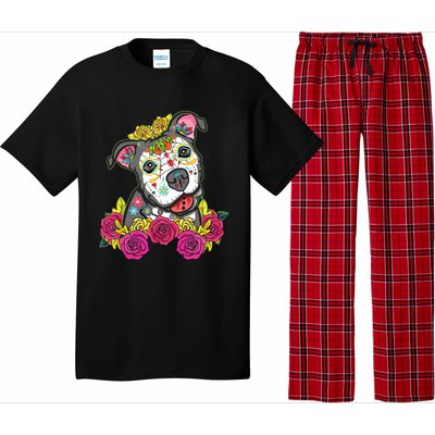 Cute Calavera Perro Dia De Los Muertos Halloween Dog Pajama Set