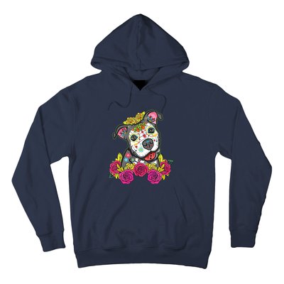 Cute Calavera Perro Dia De Los Muertos Halloween Dog Hoodie