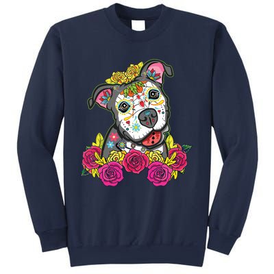 Cute Calavera Perro Dia De Los Muertos Halloween Dog Sweatshirt