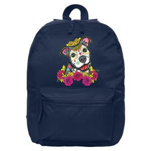 Cute Calavera Perro Dia De Los Muertos Halloween Dog 16 in Basic Backpack