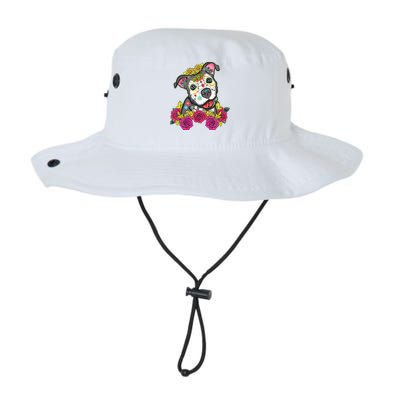 Cute Calavera Perro Dia De Los Muertos Halloween Dog Legacy Cool Fit Booney Bucket Hat