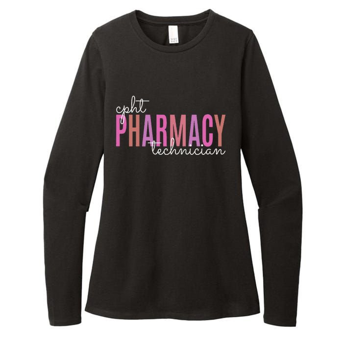 Cpht Certified Pharmacy Technician Tech Teams Medication Womens CVC Long Sleeve Shirt