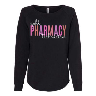 Cpht Certified Pharmacy Technician Tech Teams Medication Womens California Wash Sweatshirt