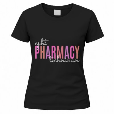 Cpht Certified Pharmacy Technician Tech Teams Medication Women's T-Shirt