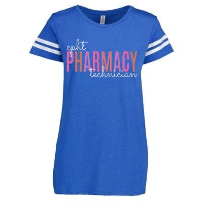 Cpht Certified Pharmacy Technician Tech Teams Medication Enza Ladies Jersey Football T-Shirt