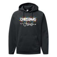 Christmas Crew Party Friends Merry Christmas Lights Family Tank Top Performance Fleece Hoodie