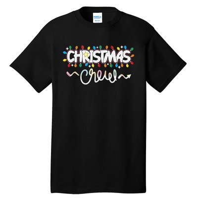 Christmas Crew Party Friends Merry Christmas Lights Family Tank Top Tall T-Shirt