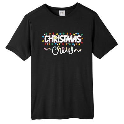 Christmas Crew Party Friends Merry Christmas Lights Family Tank Top Tall Fusion ChromaSoft Performance T-Shirt