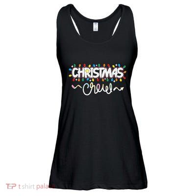 Christmas Crew Party Friends Merry Christmas Lights Family Tank Top Ladies Essential Flowy Tank