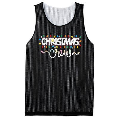 Christmas Crew Party Friends Merry Christmas Lights Family Tank Top Mesh Reversible Basketball Jersey Tank