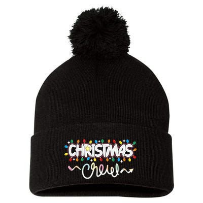 Christmas Crew Party Friends Merry Christmas Lights Family Tank Top Pom Pom 12in Knit Beanie