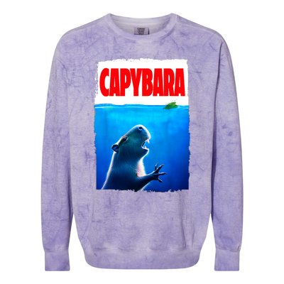 Classic Capybara Paws Lover Animals Outfits Capybaras Kawai Colorblast Crewneck Sweatshirt