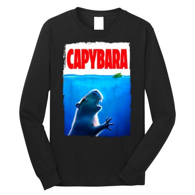 Classic Capybara Paws Lover Animals Outfits Capybaras Kawai Long Sleeve Shirt