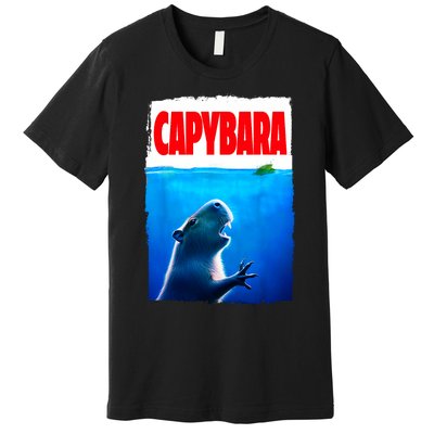 Classic Capybara Paws Lover Animals Outfits Capybaras Kawai Premium T-Shirt