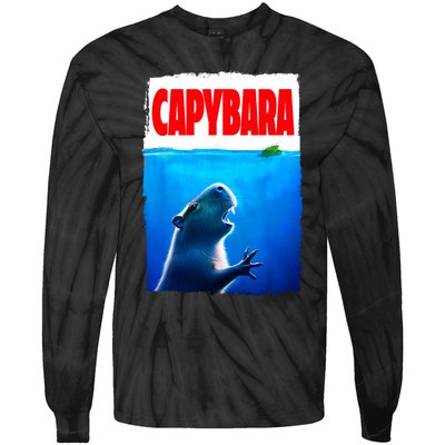 Classic Capybara Paws Lover Animals Outfits Capybaras Kawai Tie-Dye Long Sleeve Shirt