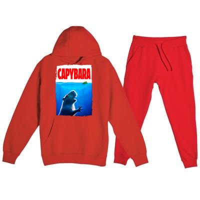 Classic Capybara Paws Lover Animals Outfits Capybaras Kawai Premium Hooded Sweatsuit Set