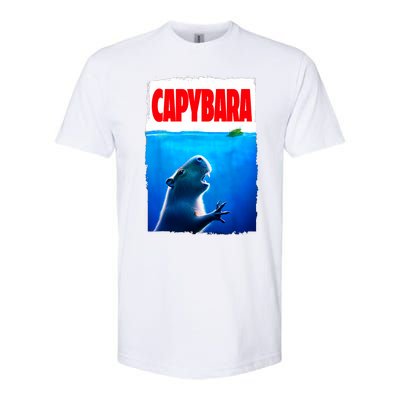 Classic Capybara Paws Lover Animals Outfits Capybaras Kawai Softstyle CVC T-Shirt