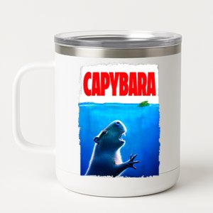 Classic Capybara Paws Lover Animals Outfits Capybaras Kawai 12 oz Stainless Steel Tumbler Cup