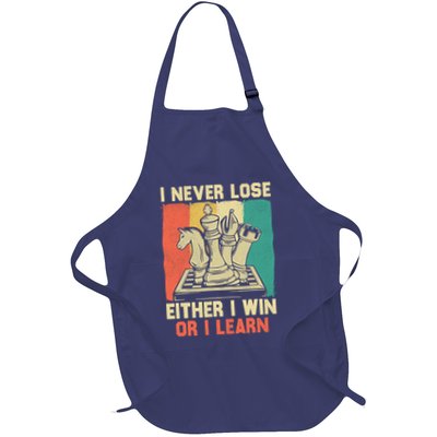 Cool Chess Piece Lovers Teen Boy Gifts For Chess Players Full-Length Apron With Pockets