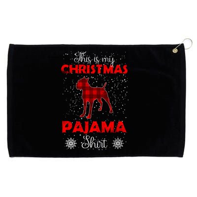 Cane Corso Plaid Christmas Lover Xmas Outfit Funny Gift Grommeted Golf Towel