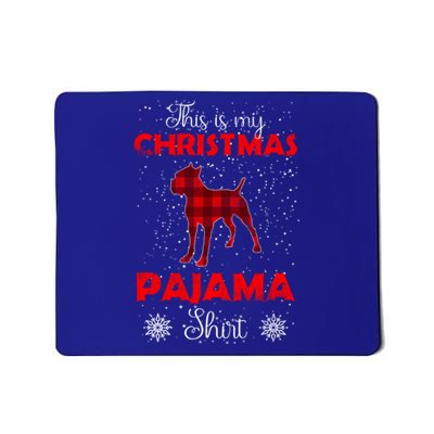 Cane Corso Plaid Christmas Lover Xmas Outfit Funny Gift Mousepad