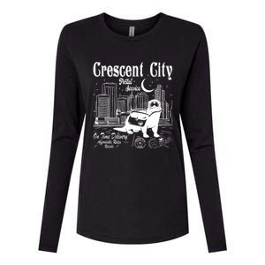 Crescent City Postal Service Messenger Otter Crescent City Womens Cotton Relaxed Long Sleeve T-Shirt