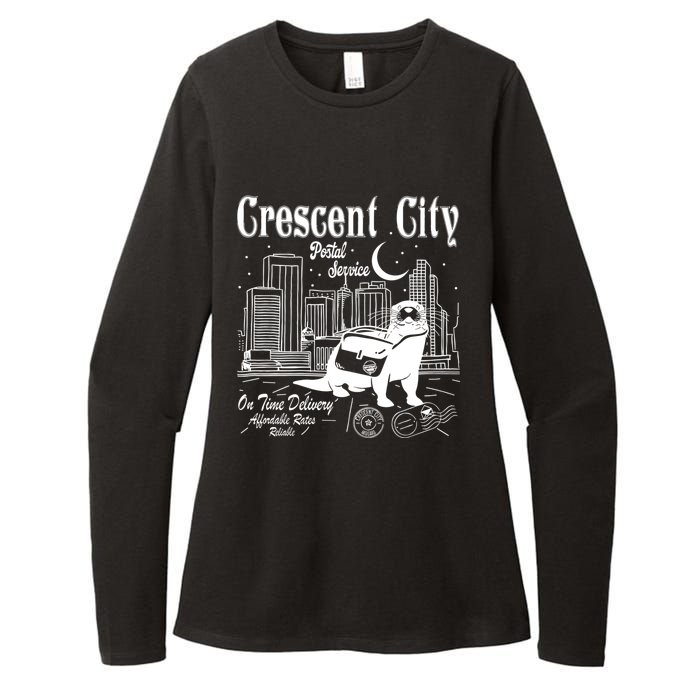 Crescent City Postal Service Messenger Otter Crescent City Womens CVC Long Sleeve Shirt