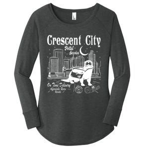 Crescent City Postal Service Messenger Otter Crescent City Women's Perfect Tri Tunic Long Sleeve Shirt