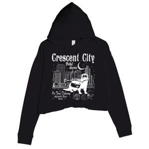 Crescent City Postal Service Messenger Otter Crescent City Crop Fleece Hoodie