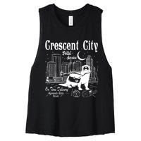 Crescent City Postal Service Messenger Otter Crescent City Women's Racerback Cropped Tank