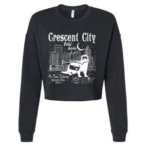 Crescent City Postal Service Messenger Otter Crescent City Cropped Pullover Crew