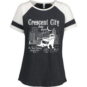 Crescent City Postal Service Messenger Otter Crescent City Enza Ladies Jersey Colorblock Tee