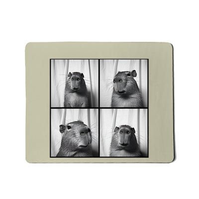 Capybara Capy Photobooth Picture Quirky Funny Odd Animal Mousepad