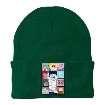 Cute Cat Purring In My Lap Cause It Loves Me Cat Lover Knit Cap Winter Beanie