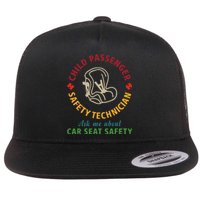 Cpst Child Passenger Safety Technician Car Seat Safety Flat Bill Trucker Hat