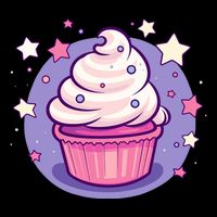 Cupcake Cute Pastel Kawaii Celestial Stars Baking Dessert Backpack
