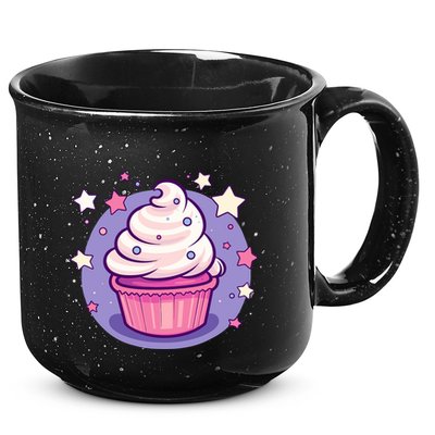 Cupcake Cute Pastel Kawaii Celestial Stars Baking Dessert 15oz Campfire Ceramic Mug