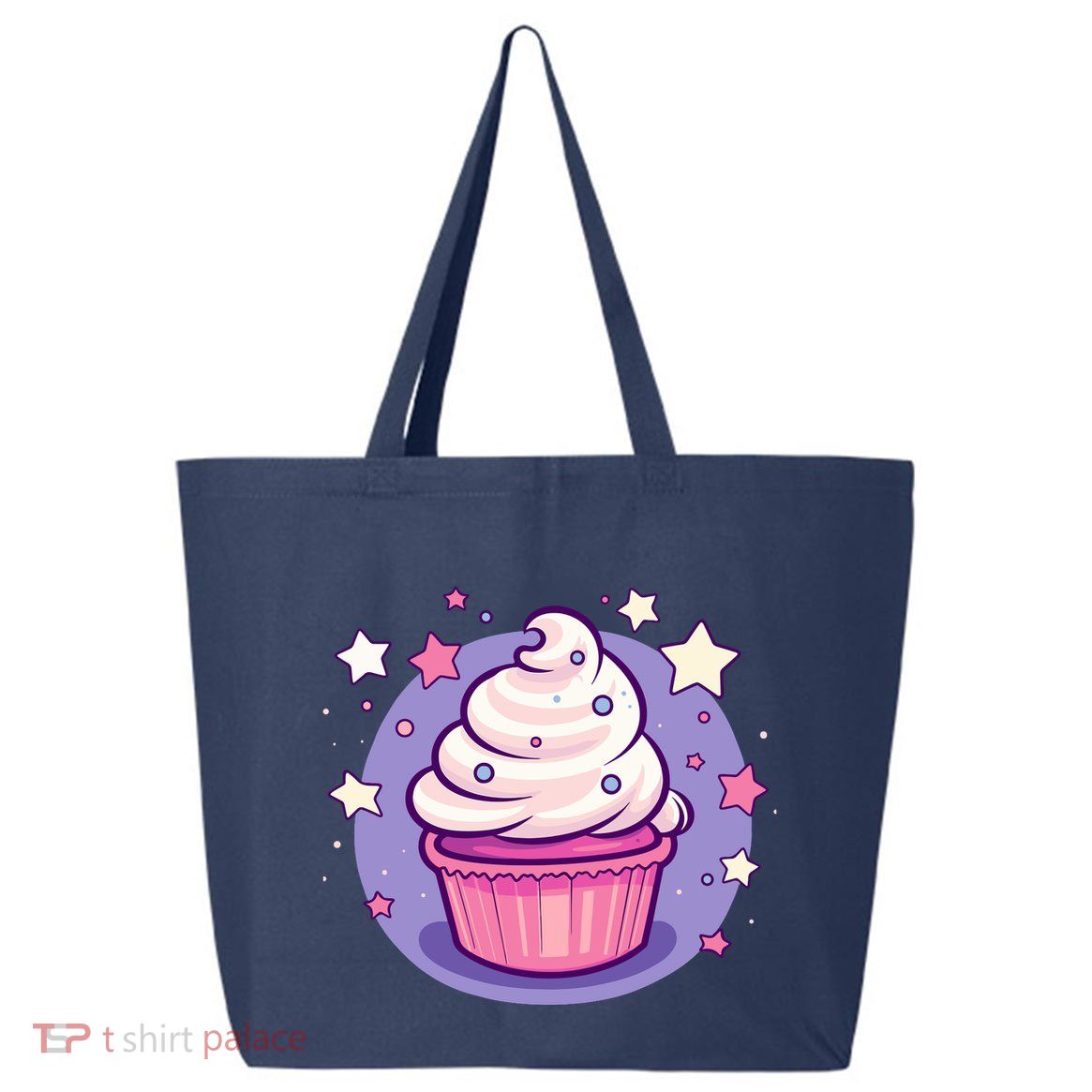 Cupcake Cute Pastel Kawaii Celestial Stars Baking Dessert 25L Jumbo Tote