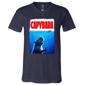 Classic Capybara Paws Lover Animals Outfits Capybaras Kawai V-Neck T-Shirt