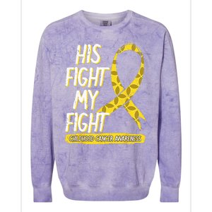 Childhood Cancer Pediatricians Ribbon Parents Mom Dad Gift Colorblast Crewneck Sweatshirt