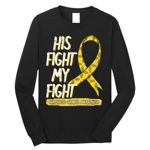 Childhood Cancer Pediatricians Ribbon Parents Mom Dad Gift Long Sleeve Shirt