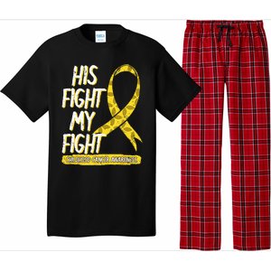 Childhood Cancer Pediatricians Ribbon Parents Mom Dad Gift Pajama Set