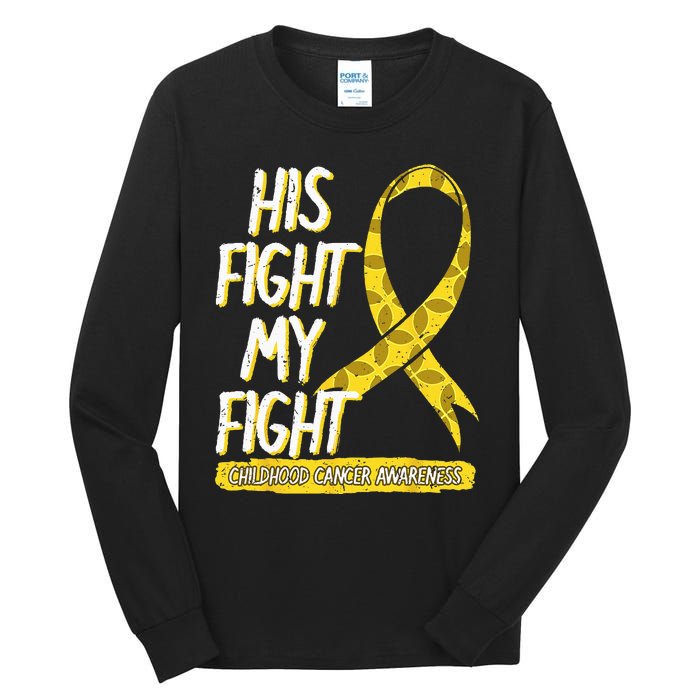 Childhood Cancer Pediatricians Ribbon Parents Mom Dad Gift Tall Long Sleeve T-Shirt