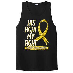 Childhood Cancer Pediatricians Ribbon Parents Mom Dad Gift PosiCharge Competitor Tank