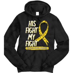 Childhood Cancer Pediatricians Ribbon Parents Mom Dad Gift Tie Dye Hoodie