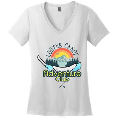 Cooter Canoe Purewick Funny Nursing Icu Ed Er Med Surg Nurse Women's V-Neck T-Shirt