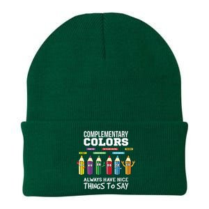 Complementary Colors Pun Artist Art Teacher Knit Cap Winter Beanie