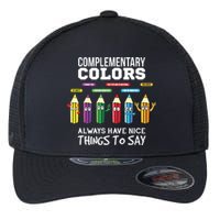 Complementary Colors Pun Artist Art Teacher Flexfit Unipanel Trucker Cap