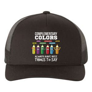 Complementary Colors Pun Artist Art Teacher Yupoong Adult 5-Panel Trucker Hat