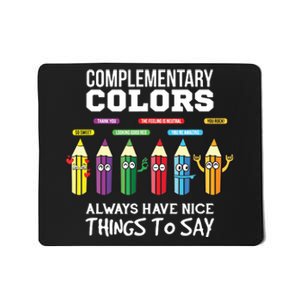 Complementary Colors Pun Artist Art Teacher Mousepad